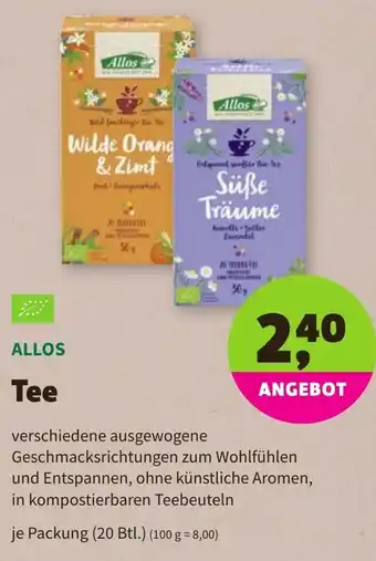 Denns BioMarkt Allos Tee Angebot