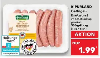 Kaufland K- Geflügel- Bratwurst 300 g Packg. Angebot