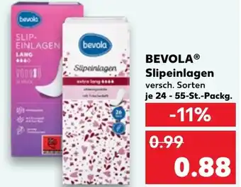 Kaufland BEVOLA Slipeinlagen 24 - 55-St.-Packg. Angebot