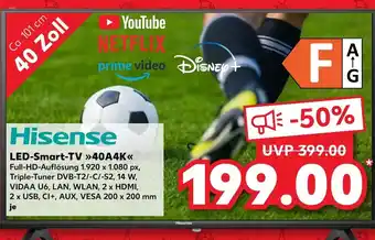 Kaufland Hisense LED-Smart-TV 40A4K Angebot