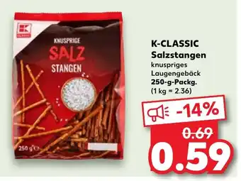 Kaufland K-CLASSIC Salzstangen 250-g-Packg. Angebot