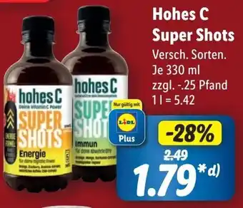 Hohes C Im Angebot