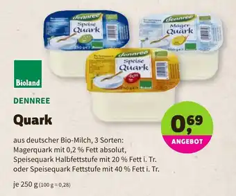 Denns BioMarkt Dennree Quark 250g Angebot