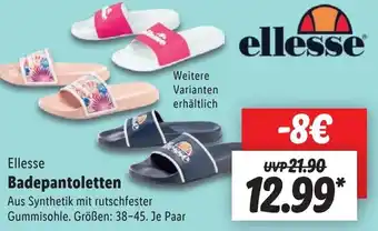 Lidl Ellesse Badepantoletten Angebot