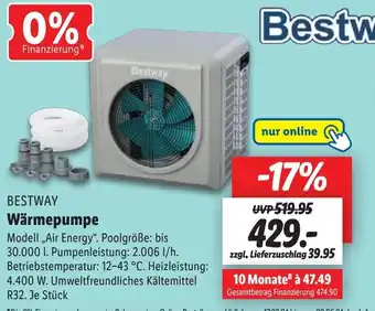 Lidl BESTWAY Wärmepumpe Angebot