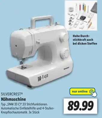 Lidl SILVERCREST Nähmaschine Angebot