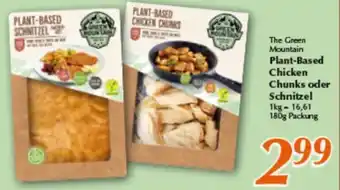 inkoop The Green Mountain Plant-Based Chicken Chunks oder Schnitzel 180 g Packung Angebot