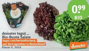 tegut demeter tegut Bio-Bunte Salate Angebot