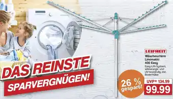 Famila Nord West LEIFHEIT Wäscheschirm Linomatic 400 Easy Angebot