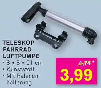 KODi TELESKOP FAHRRAD LUFTPUMPE Angebot