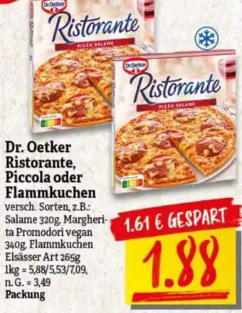 NP Discount Dr. Oetker Ristorante, Piccola oder Flammkuchen Angebot