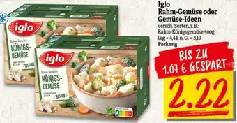 NP Discount Iglo Rahm-Gemüse oder Gemüse-Ideen Angebot