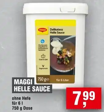 Handelshof MAGGI HELLE SAUCE 750 g Dose Angebot