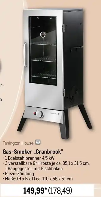 METRO Tarrington House Gas-Smoker "Cranbrook“ Angebot