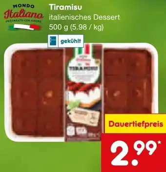 Netto Marken-Discount MONDO Italiano Tiramisu 500 g Angebot