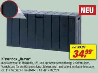 toom Baumarkt Kissenbox ,,Bravo" Angebot
