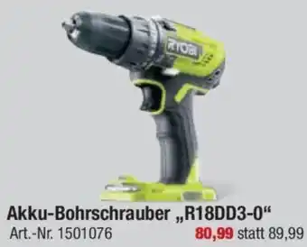 toom Baumarkt RYOBI Akku-Bohrschrauber „R18DD3-0" Angebot