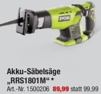 toom Baumarkt RYOBI Akku-Säbelsäge „RRS1801M" Angebot