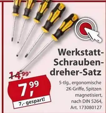 Sonderpreis Baumarkt Werkstatt-schraubendreher-satz Angebot