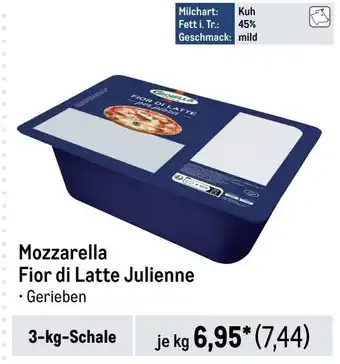 METRO Mozzarella Fior di Latte Julienne kg Angebot