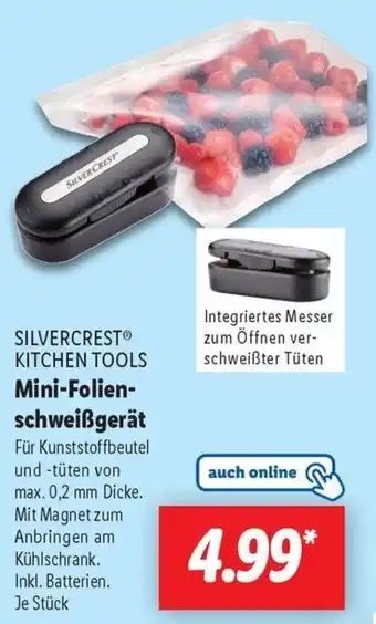 Lidl SILVERCREST KITCHEN TOOLS Mini-Folienschweißgerät Angebot