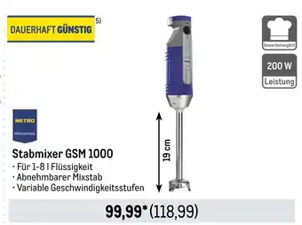 METRO METRO PROFESSIONAL Stabmixer GSM 1000 Angebot