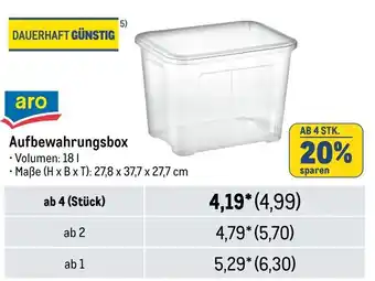 METRO aro Aufbewahrungsbox Angebot