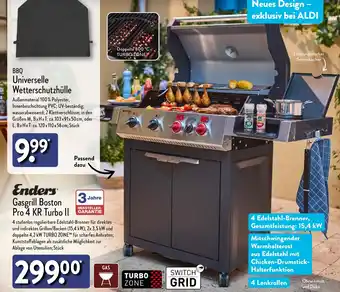 Aldi Nord Enders Gasgrill Boston Pro 4 KR Turbo II Angebot