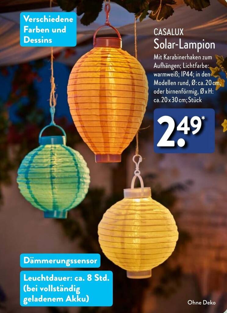 Spannende Solar Lampion Aldi Fotos