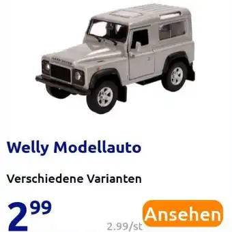 Action Welly Modellauto Angebot