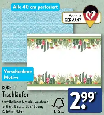 Aldi Nord KOKETT Tischläufer Angebot