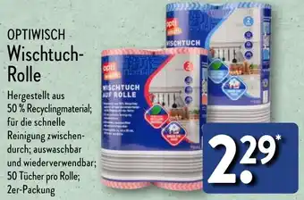 Aldi Nord OPTIWISCH Wischtuch Rolle Angebot