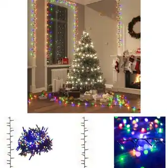 ManoMano The Living Store LED-Lichterkette mit 1000 LEDs Mehrfarbig 25 m PVC - Weihnachtsbeleuchtung Angebot