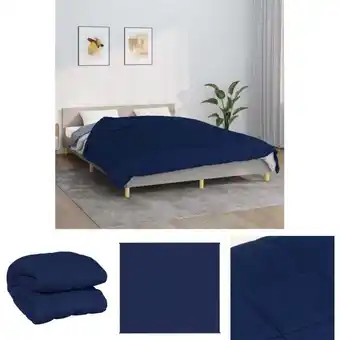 ManoMano The Living Store Gewichtsdecke Blau 200x230 cm 13 kg Stoff - Decken - Blau Angebot