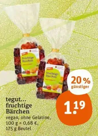 tegut tegut... fruchtige Barchen 175g Angebot