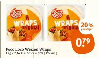 tegut Poco Loco Weizen Wraps 370g Angebot