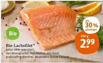 tegut Bio-Lachsfilet 100g Angebot