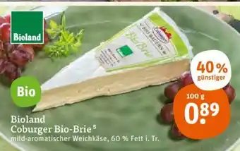 tegut Bioland Coburger Bio-Brie 100g Angebot