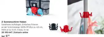 Tchibo 2 Sonnenschirm-Haken Angebot