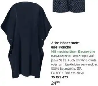 Tchibo 2-in-1 Badetuch und Poncho Angebot