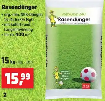 Thomas Philipps GRÜNER JAN Rasendünger 15 kg Angebot