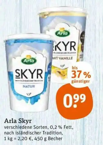 tegut Arla Skyr 450g Angebot