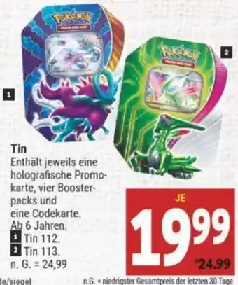 Marktkauf Pokémon Tin Angebot