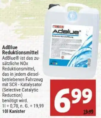 Marktkauf AdBlue Reduktionsmittel 10 L Kanister Angebot