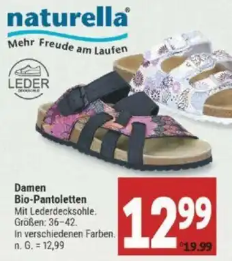 Marktkauf Naturella Damen Bio-Pantoletten Angebot