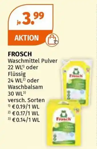 Müller FROSCH Waschmittel Angebot