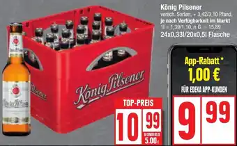 Edeka König Pilsener 24x0,33 L/20x0,5 L Flasche Angebot