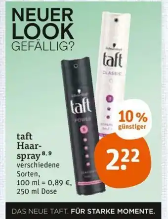 tegut Taft Haarspray 250ml Angebot