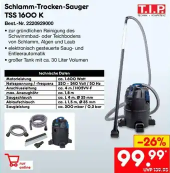 Netto Marken-Discount T.I.P Schlamm-Trocken-Sauger TSS 1600 K Angebot