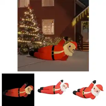 ManoMano The Living Store Aufblasbarer Weihnachtsmann LED 160 cm - Weihnachtsbeleuchtung Angebot